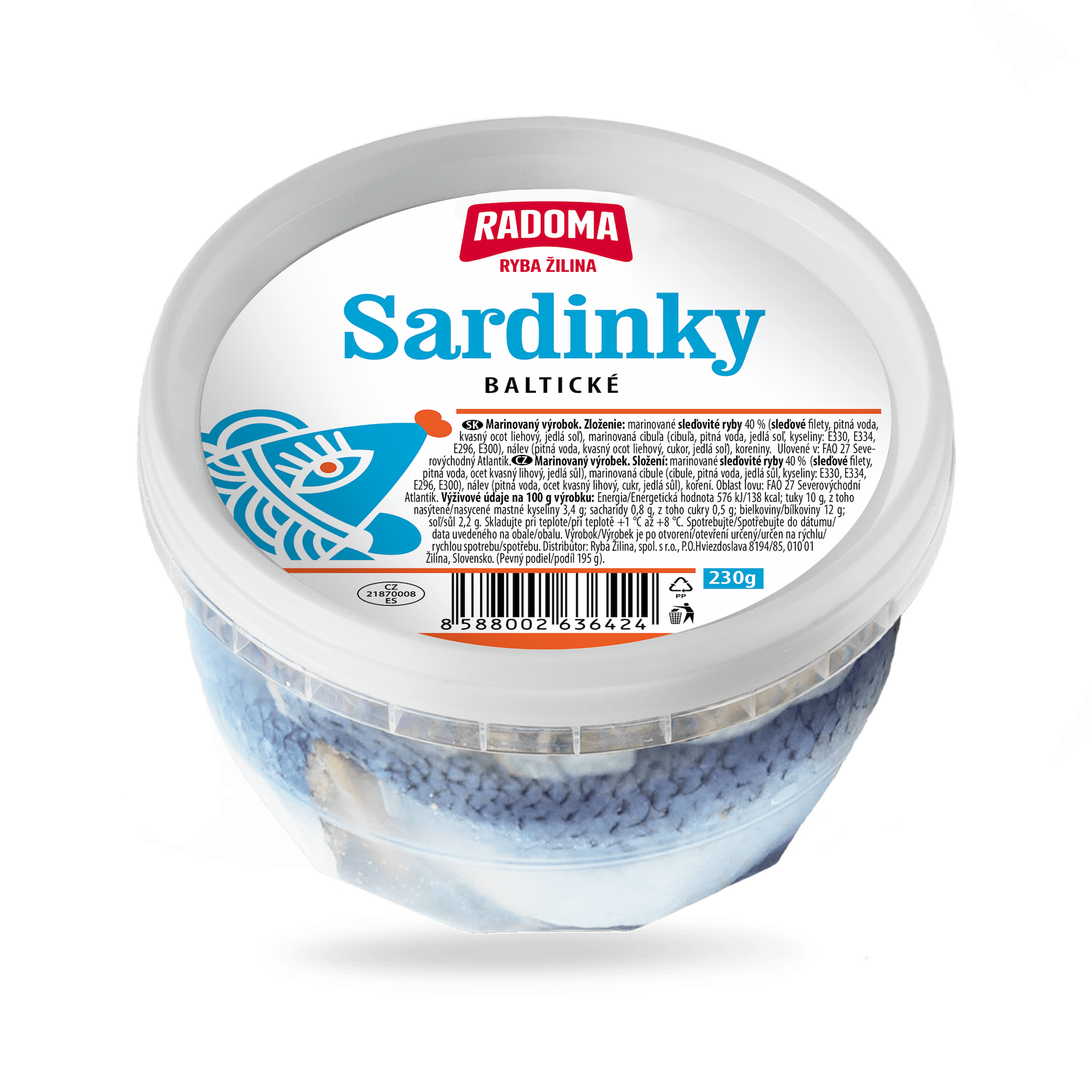 Baltické sardinky 230g 