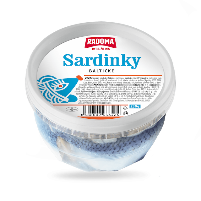 Baltické sardinky 230g 