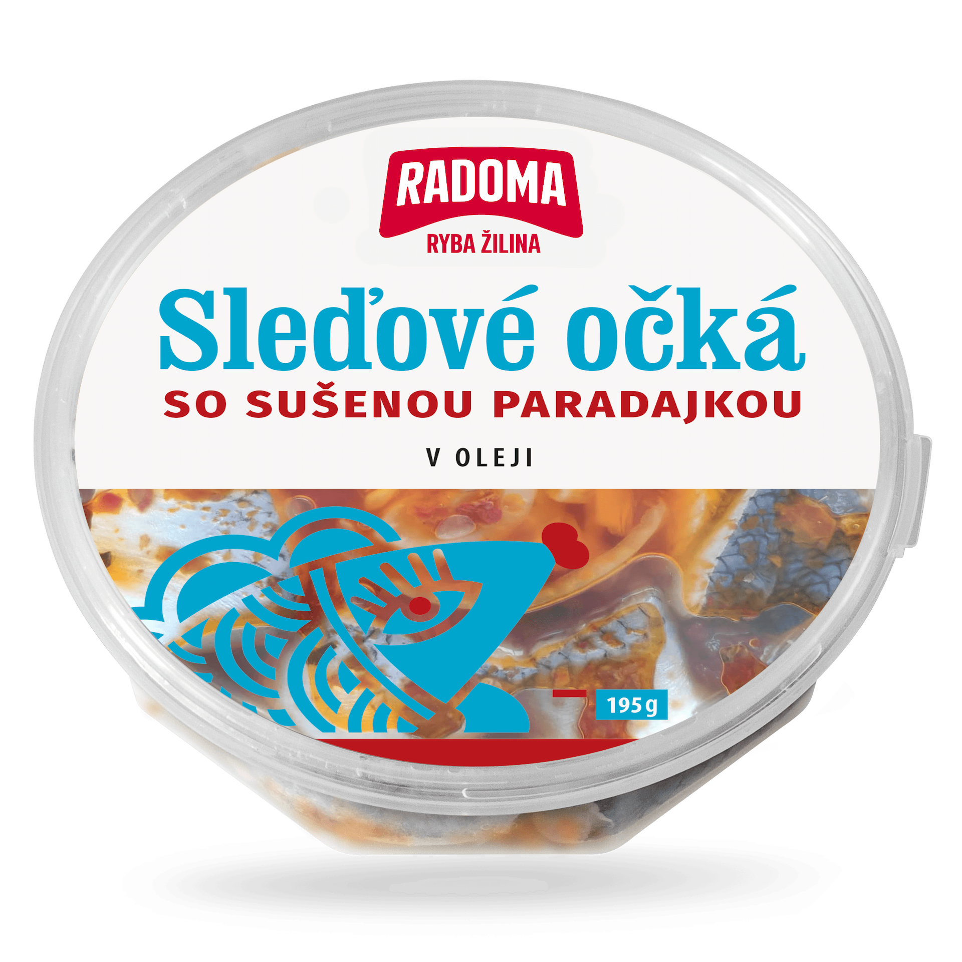 Sleďové očká v oleji so sušenou paradajkou 195g