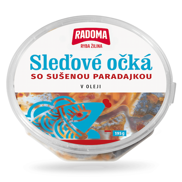 Sleďové očká v oleji so sušenou paradajkou 195g
