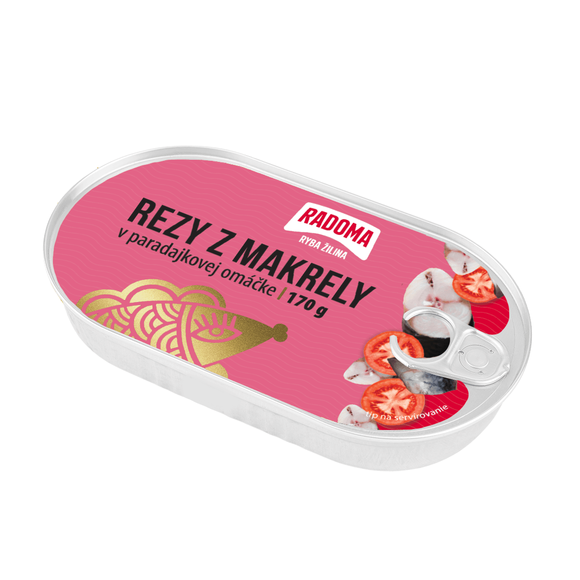 Rezy z makrely v paradajkovej omáčke 170g