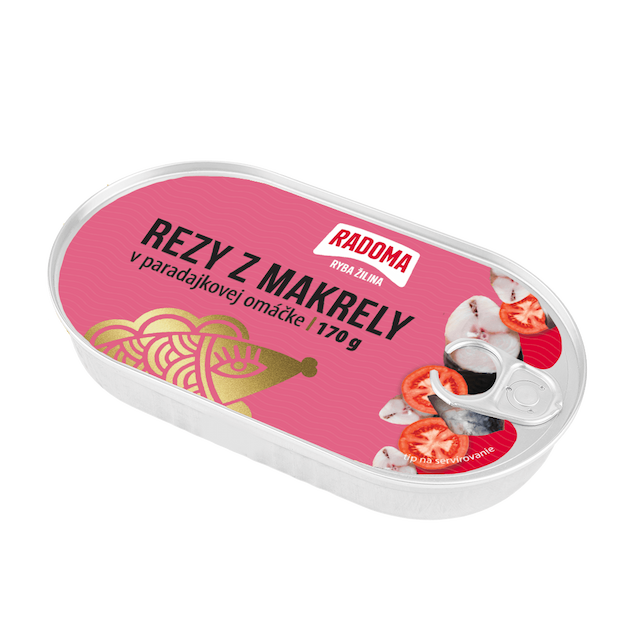Rezy z makrely v paradajkovej omáčke 170g