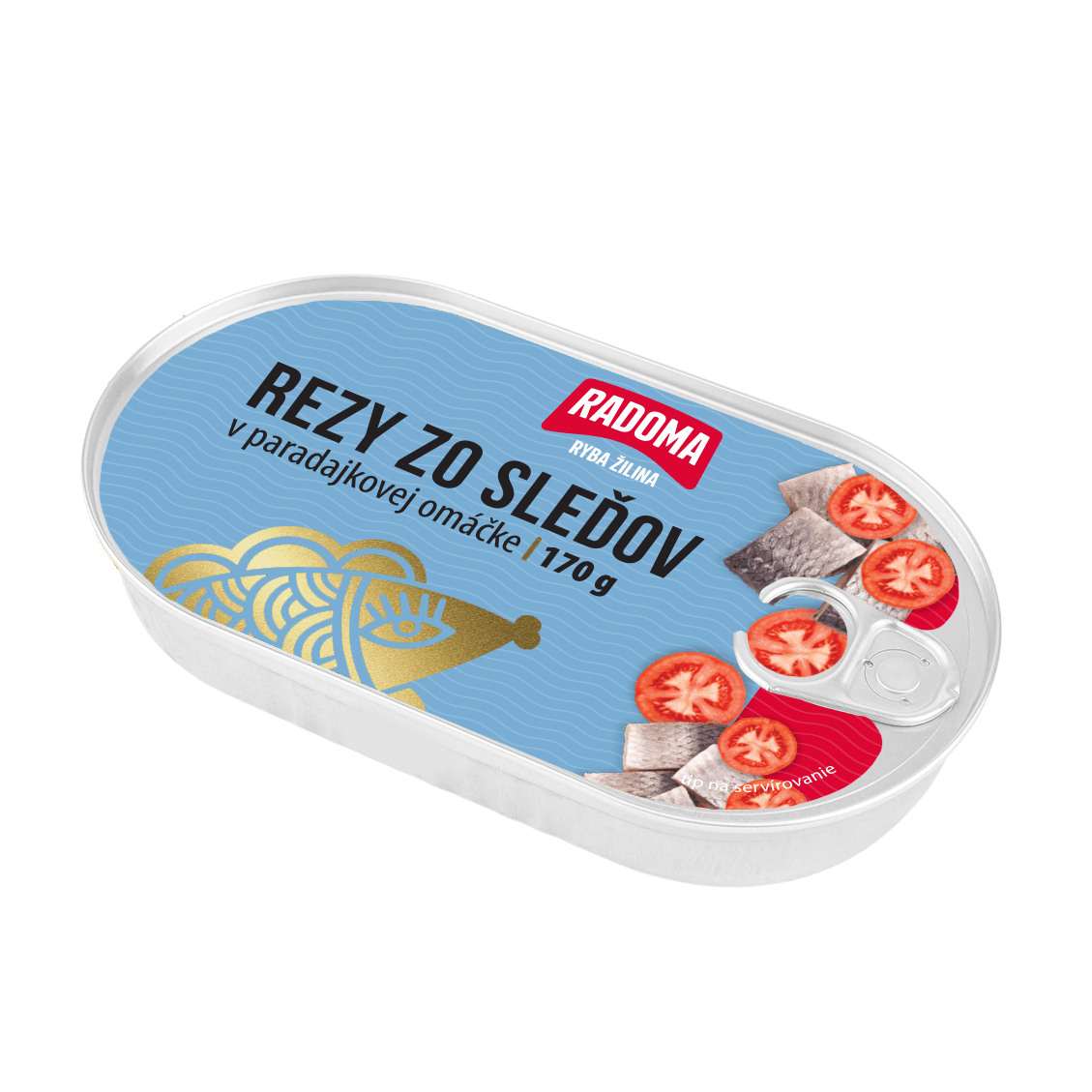 Rezy zo sleďov v paradajkovej omáčke 170g