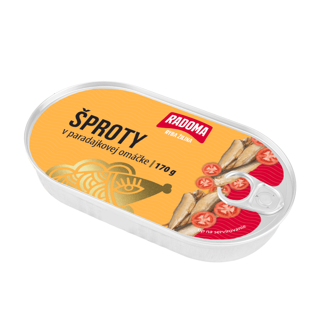Šproty v paradajkovej omáčke 170g