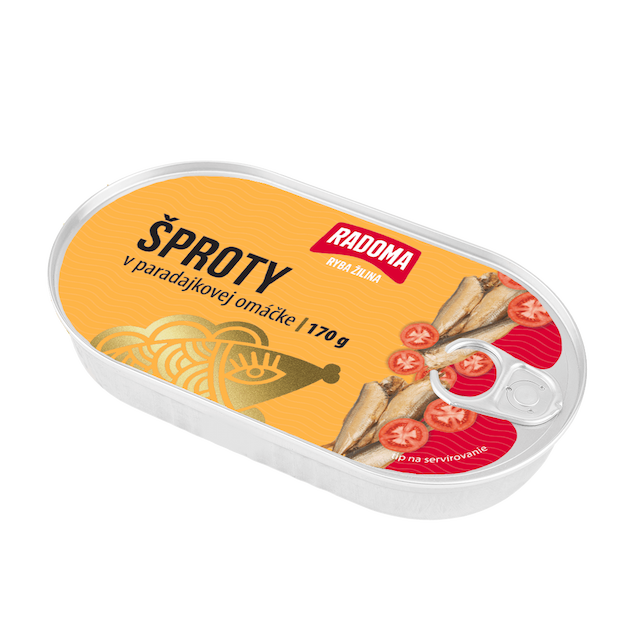 Šproty v paradajkovej omáčke 170g