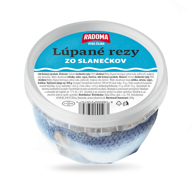 Lúpané rezy zo slanečkov 200g