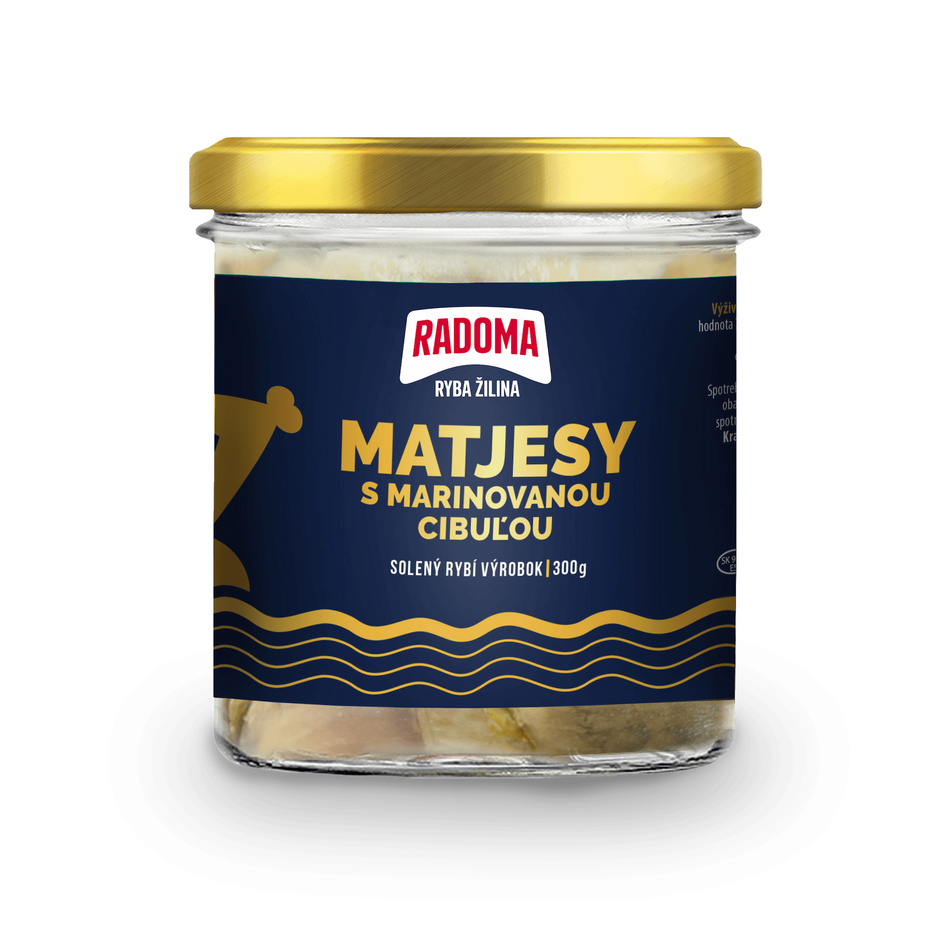 Matjesy v oleji s marinovanou cibuľou 300g