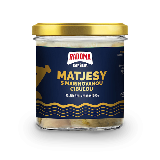 Matjesy v oleji s marinovanou cibuľou 300g