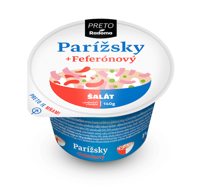 Parížsky + feferónový šalát 140g