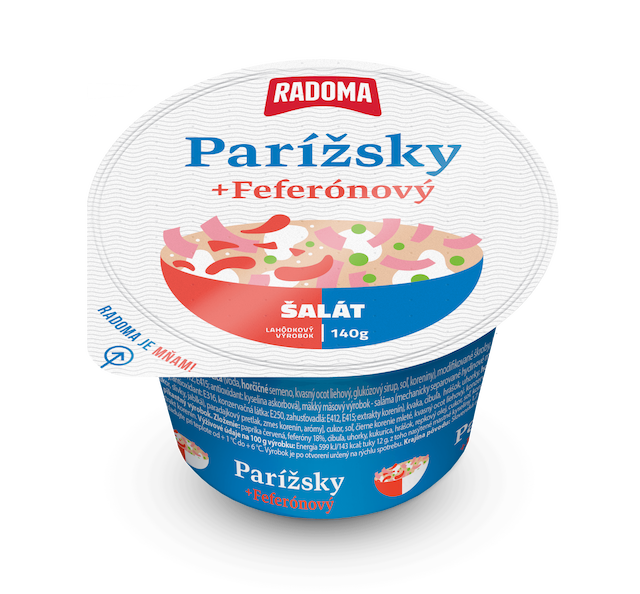 Parížsky + feferónový šalát 140g