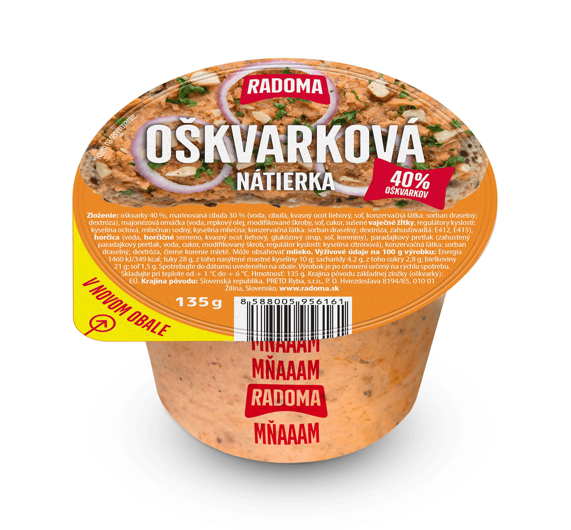 Oškvarková nátierka 135g 