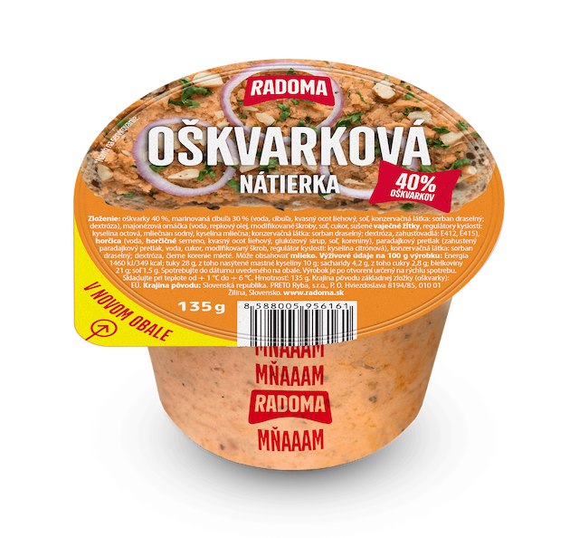 Oškvarková nátierka 135g 