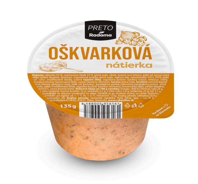 Oškvarková nátierka 135g 