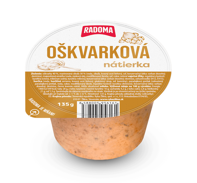 Oškvarková nátierka 135g 