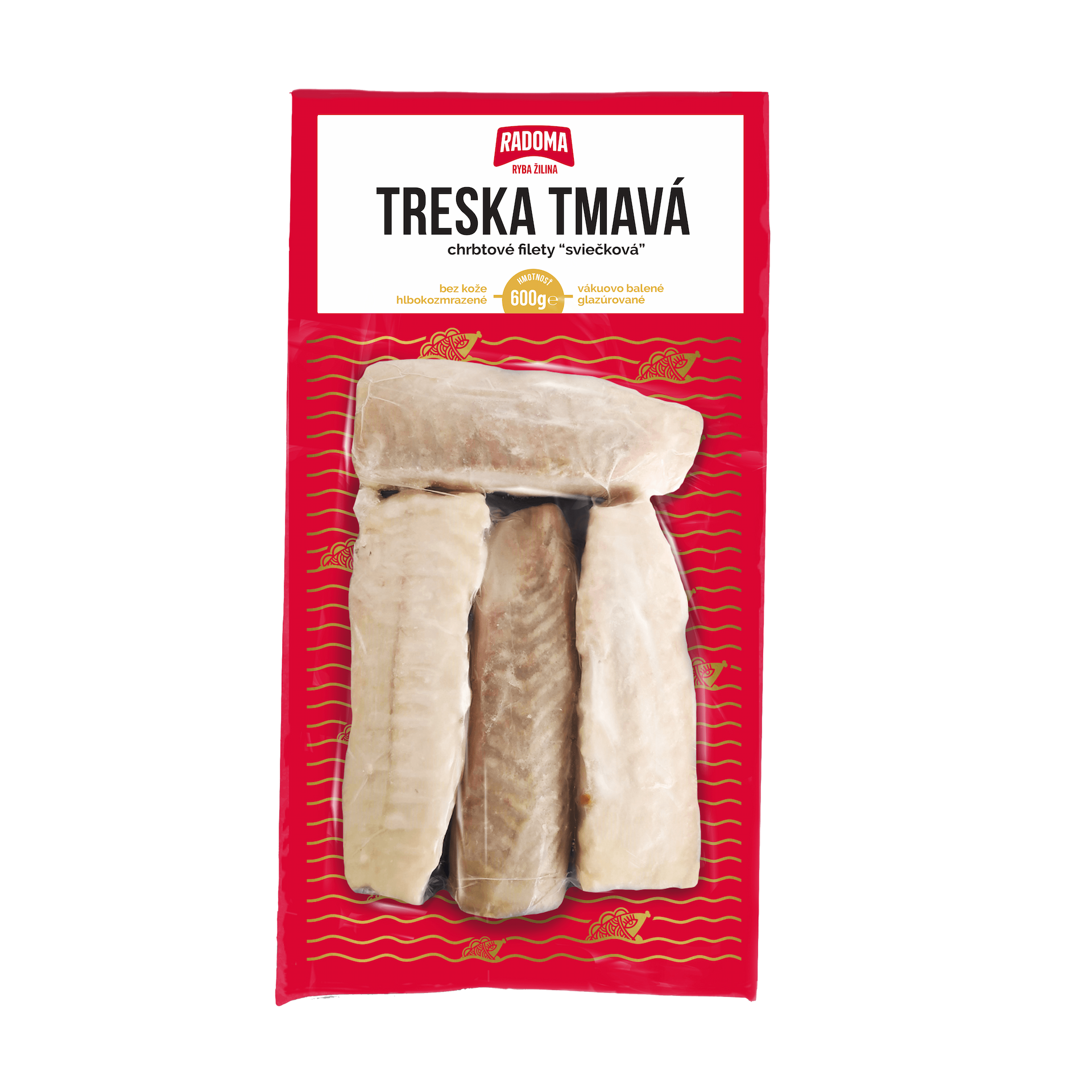 Treska tmavá chrbtové filety 600g