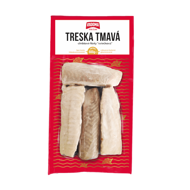 Treska tmavá chrbtové filety 600g