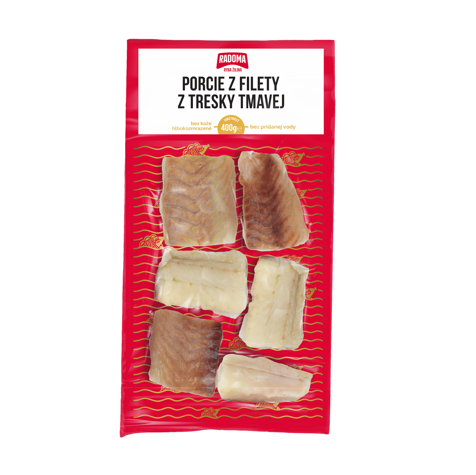 Porcie z filety z tresky tmavej 400g