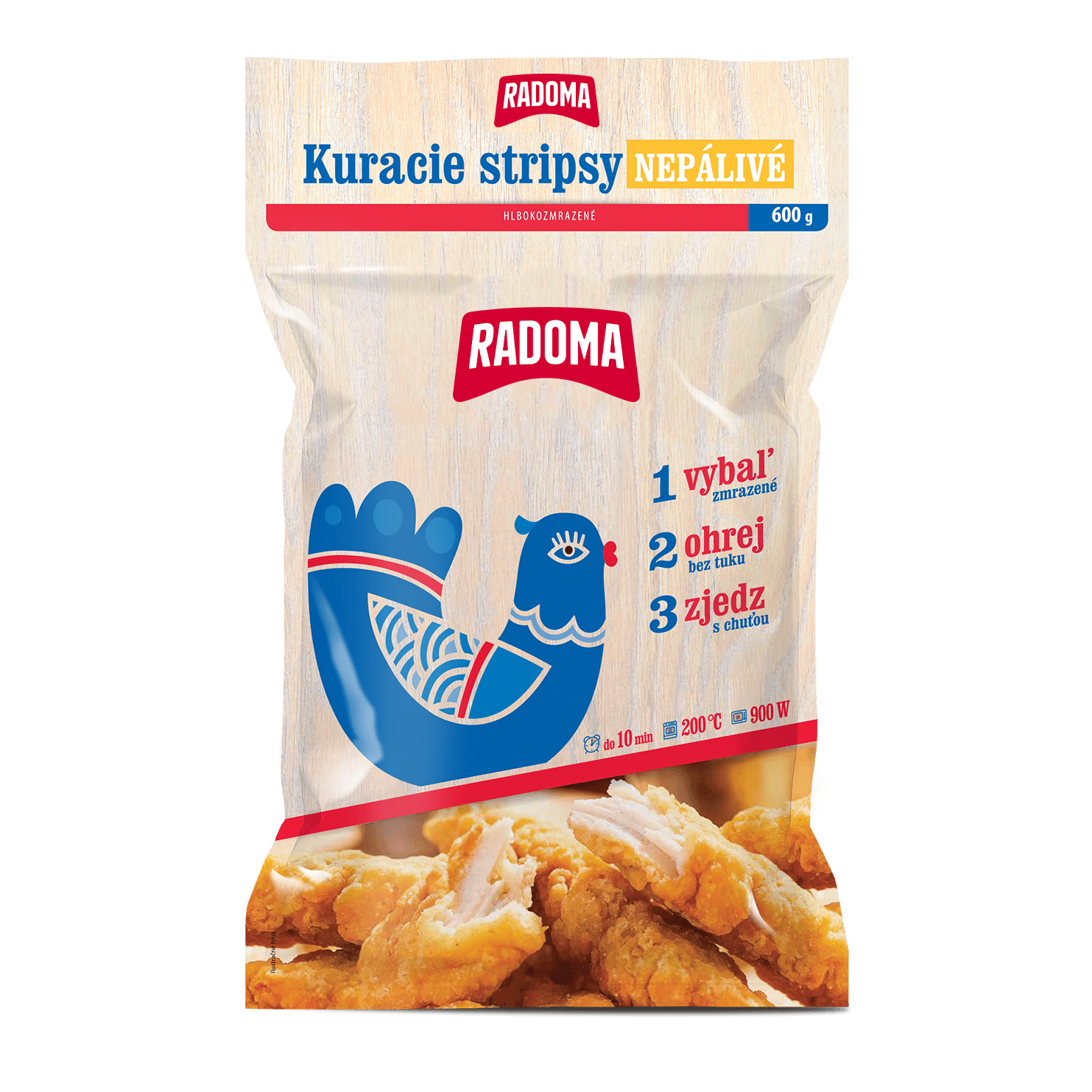 Kuracie stripsy nepálivé 600g