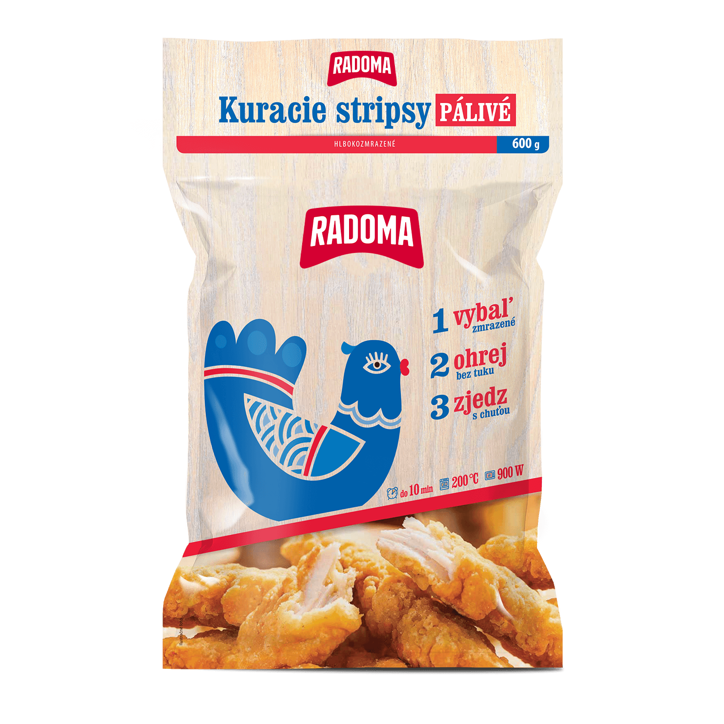 Kuracie stripsy pálivé 600g