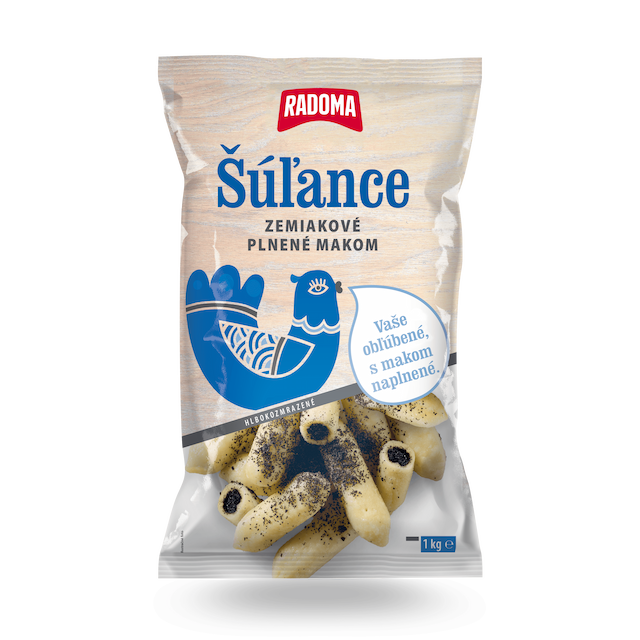 Šúľance zemiakové plnené makom 525g