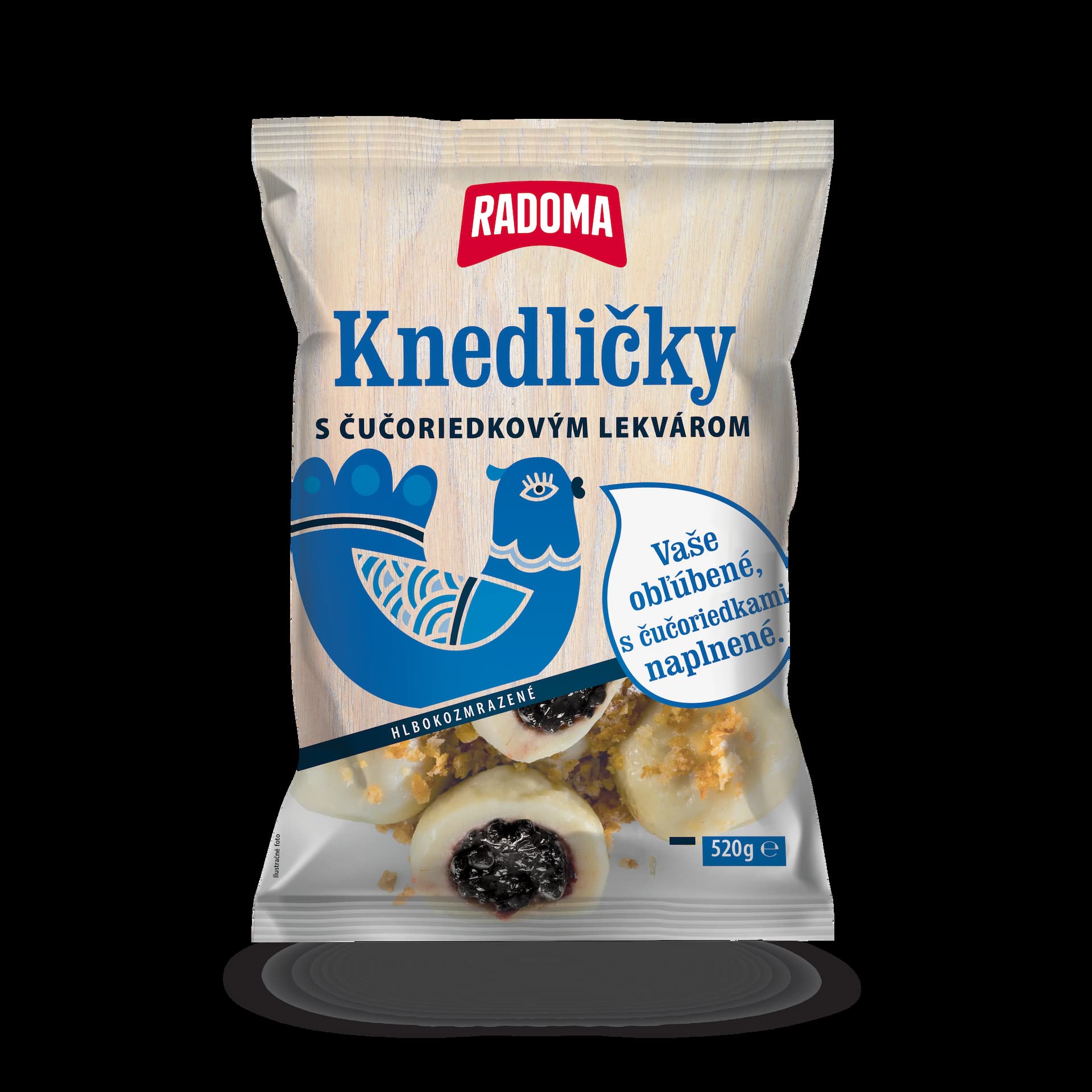 Knedličky s čučoriedkovým lekvárom 520g