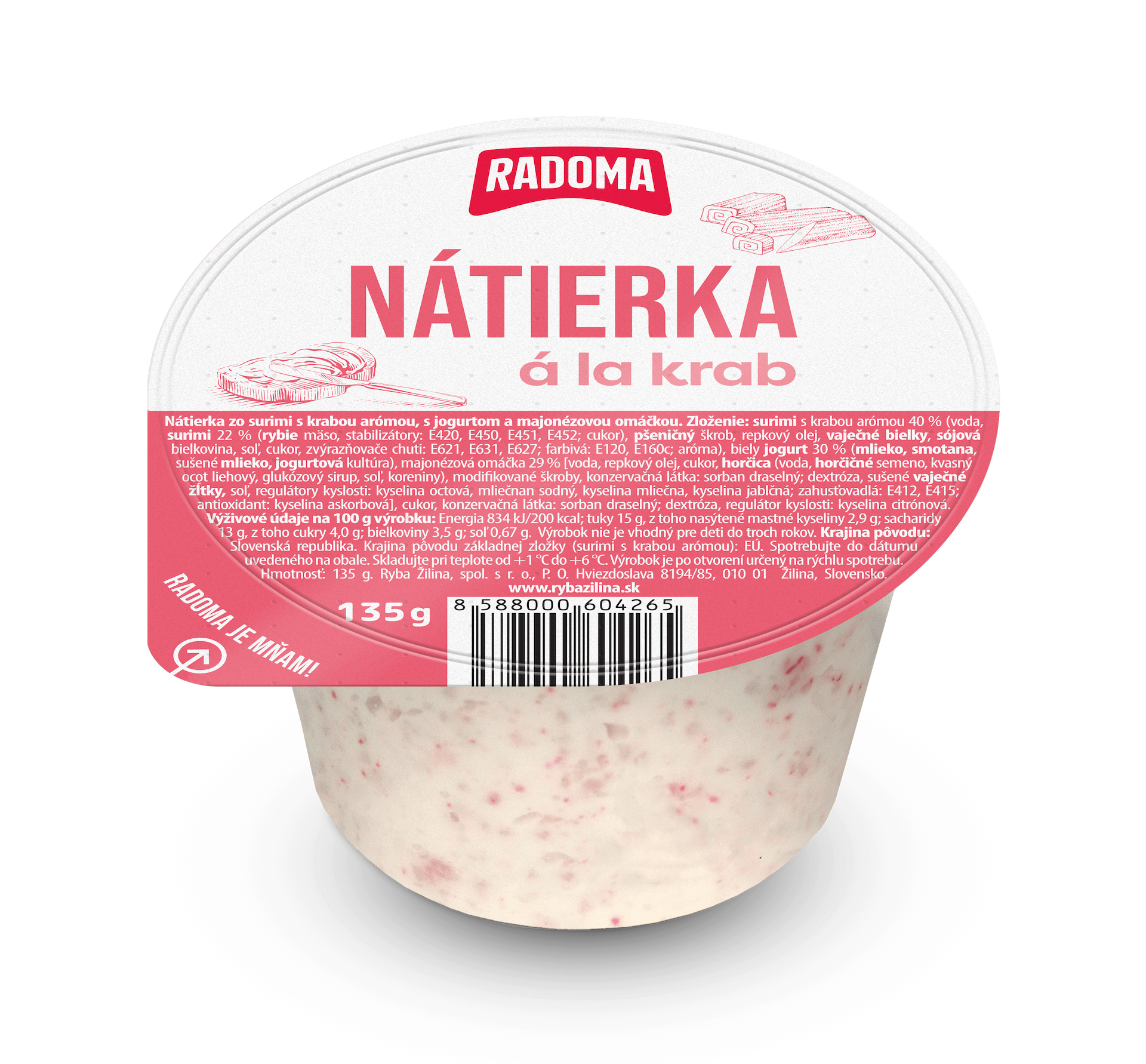 Nátierka A la krab 135g