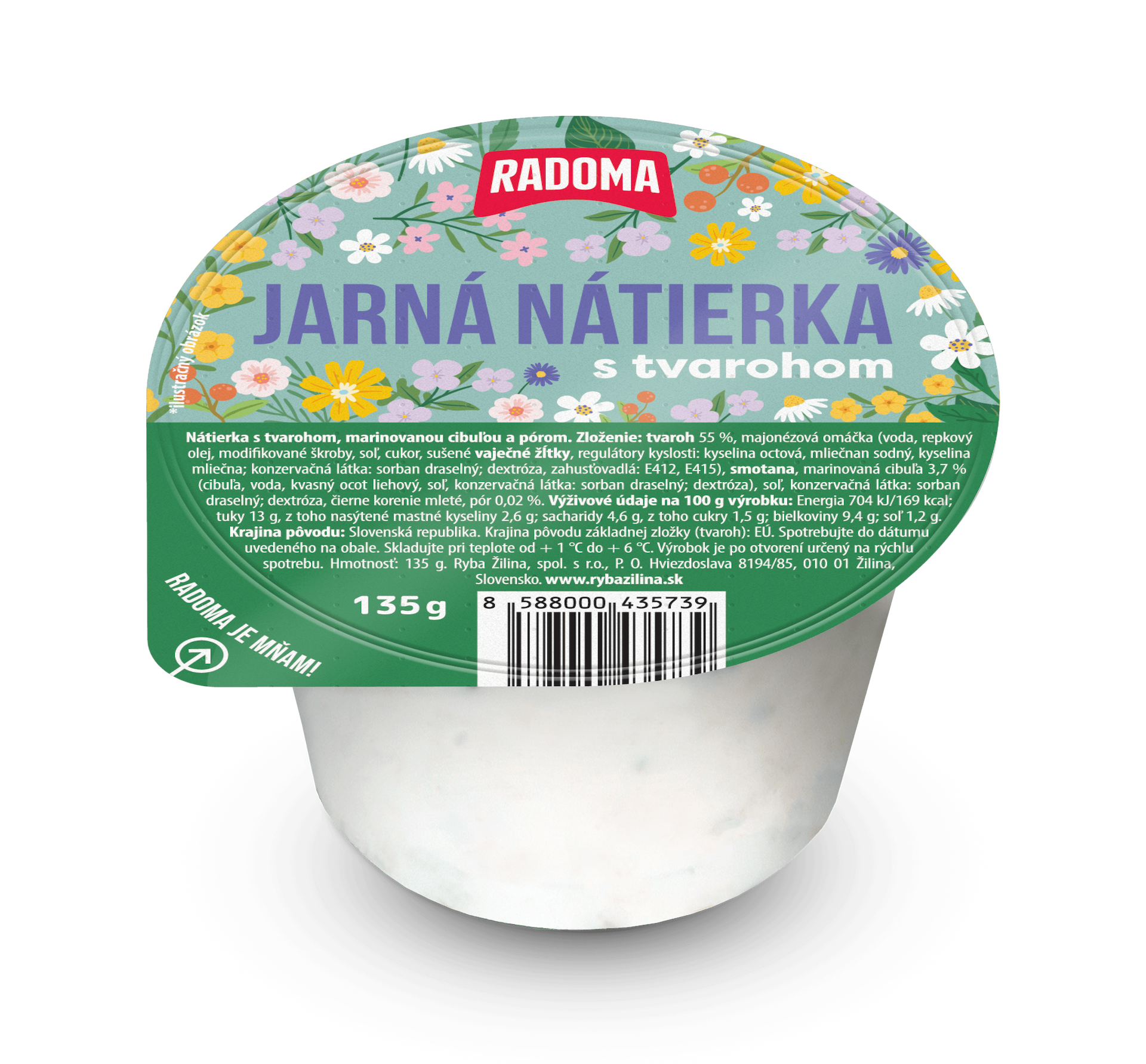 Jarná nátierka s tvarohom 135g