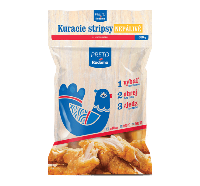 Kuracie stripsy nepálivé 600g