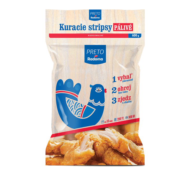 Kuracie stripsy pálivé 600g