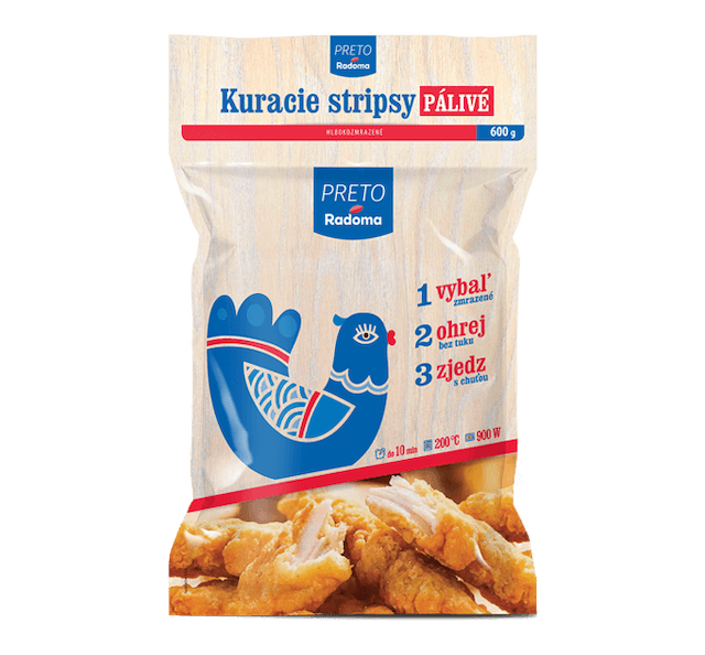 Kuracie stripsy pálivé 600g