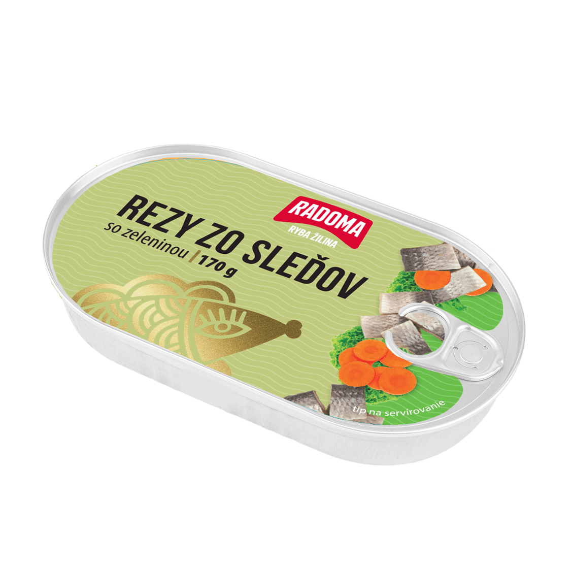 Rezy zo sleďov so zeleninou 170g