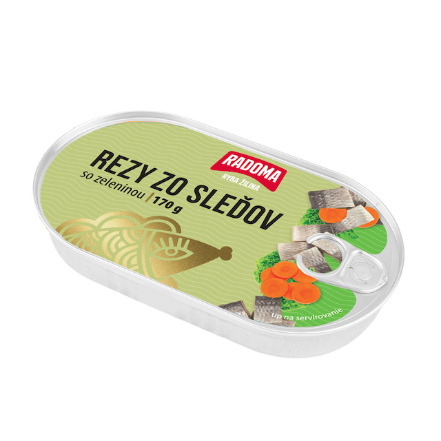Rezy zo sleďov so zeleninou 170g