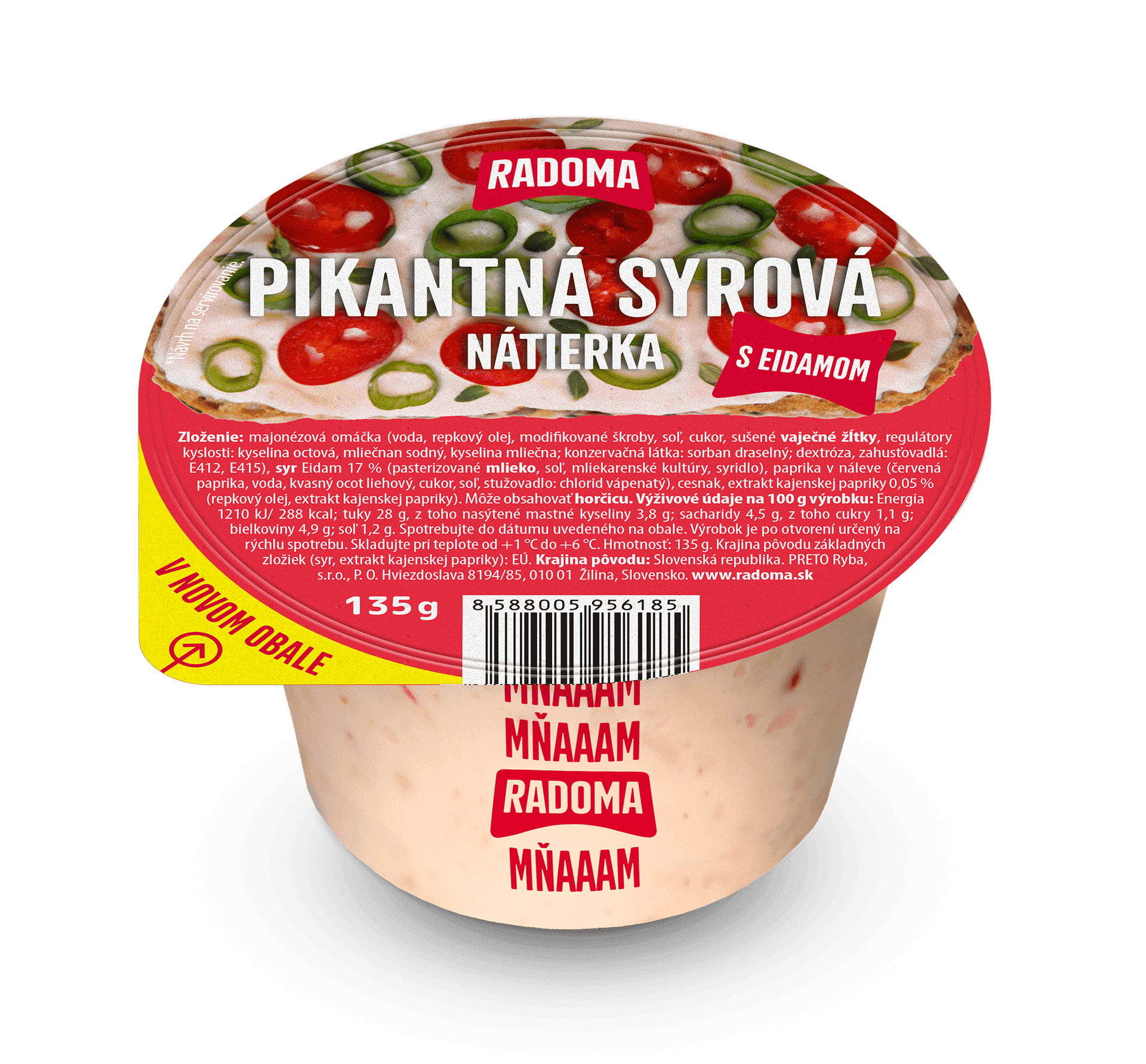 Spicy cheese spread 135g