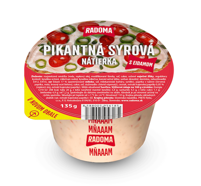 Pikantná syrová nátierka 135g