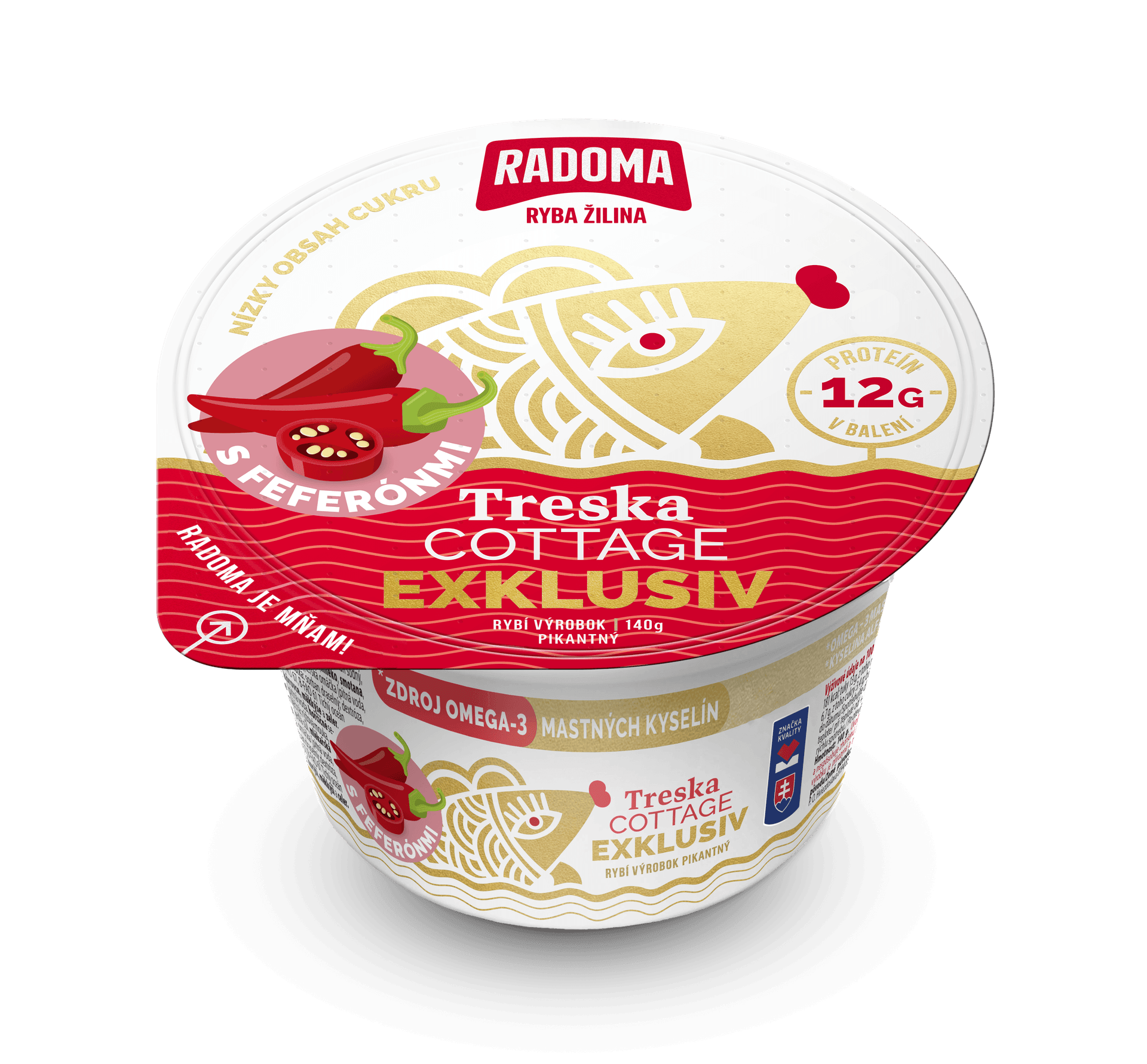Cod Cottage Exklusiv with pepperoni 140g