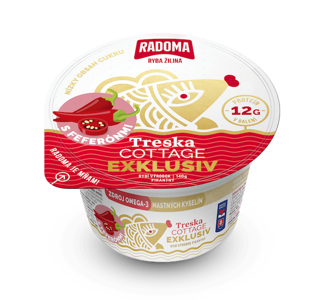 Treska Cottage Exklusiv s feferónmi 140g