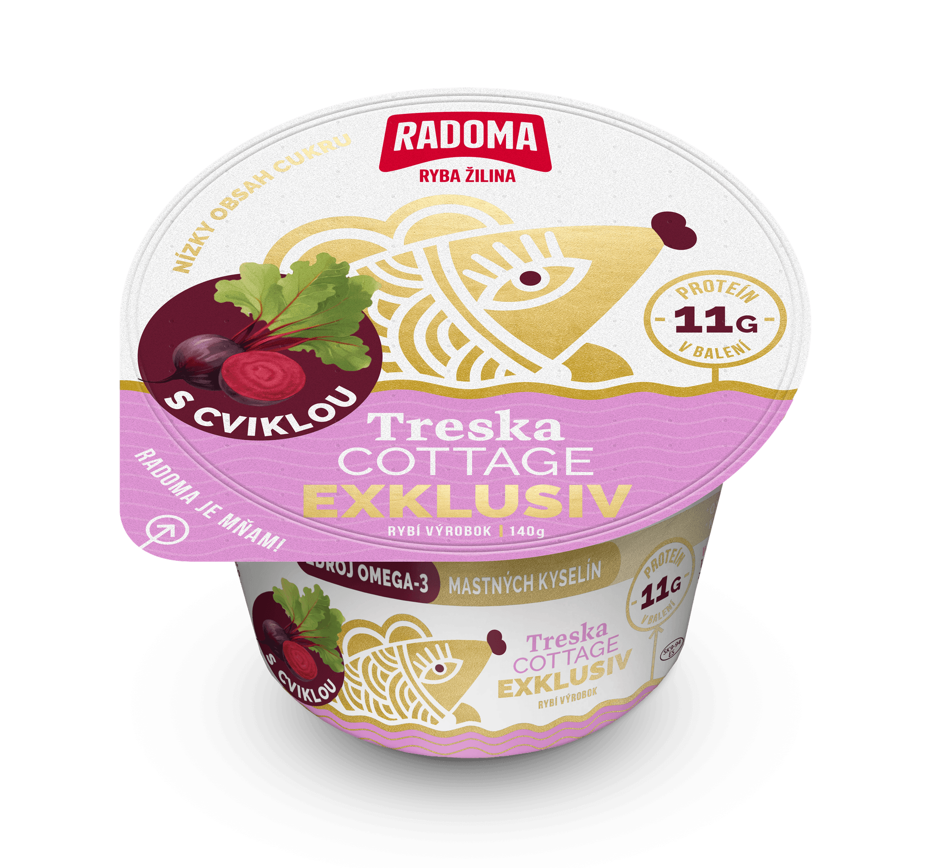 Cottage Exklusiv cod with beetroot 140g