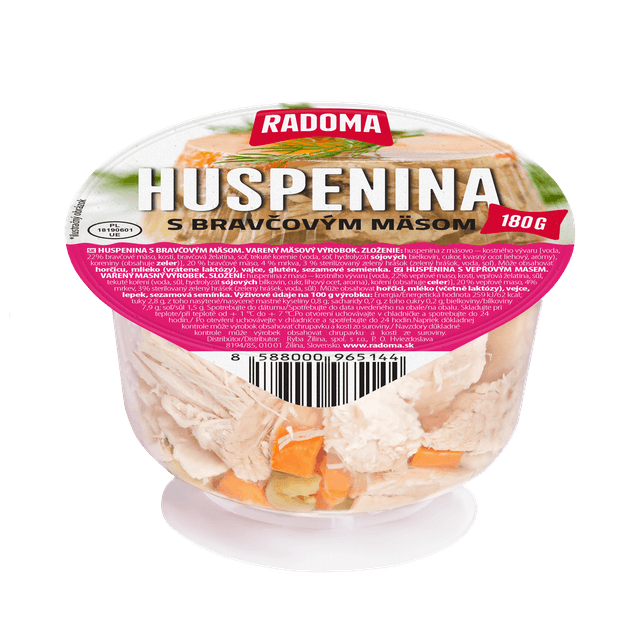 Huspenina s bravčovým mäsom 180g
