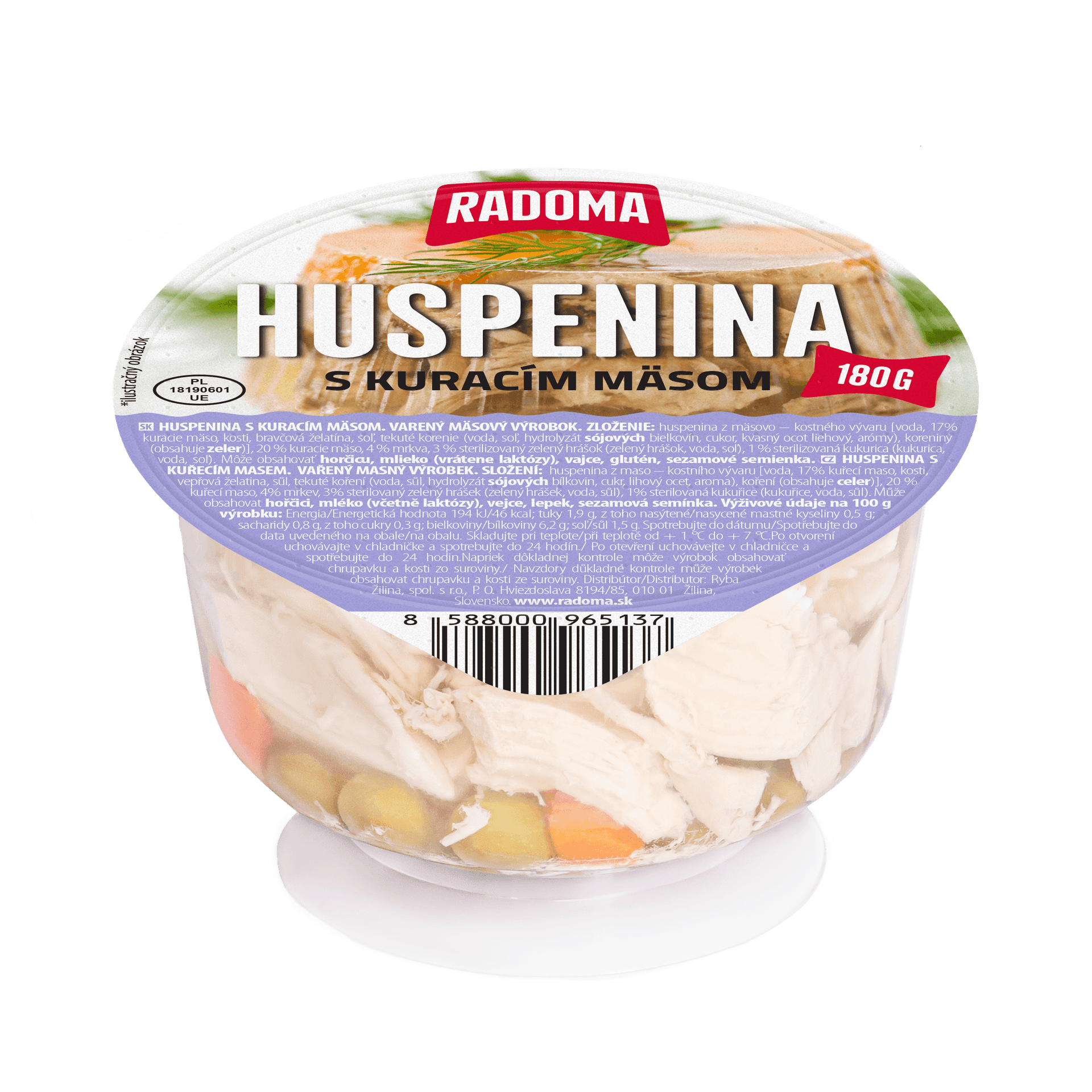 Huspenina s kuracím mäsom 180g
